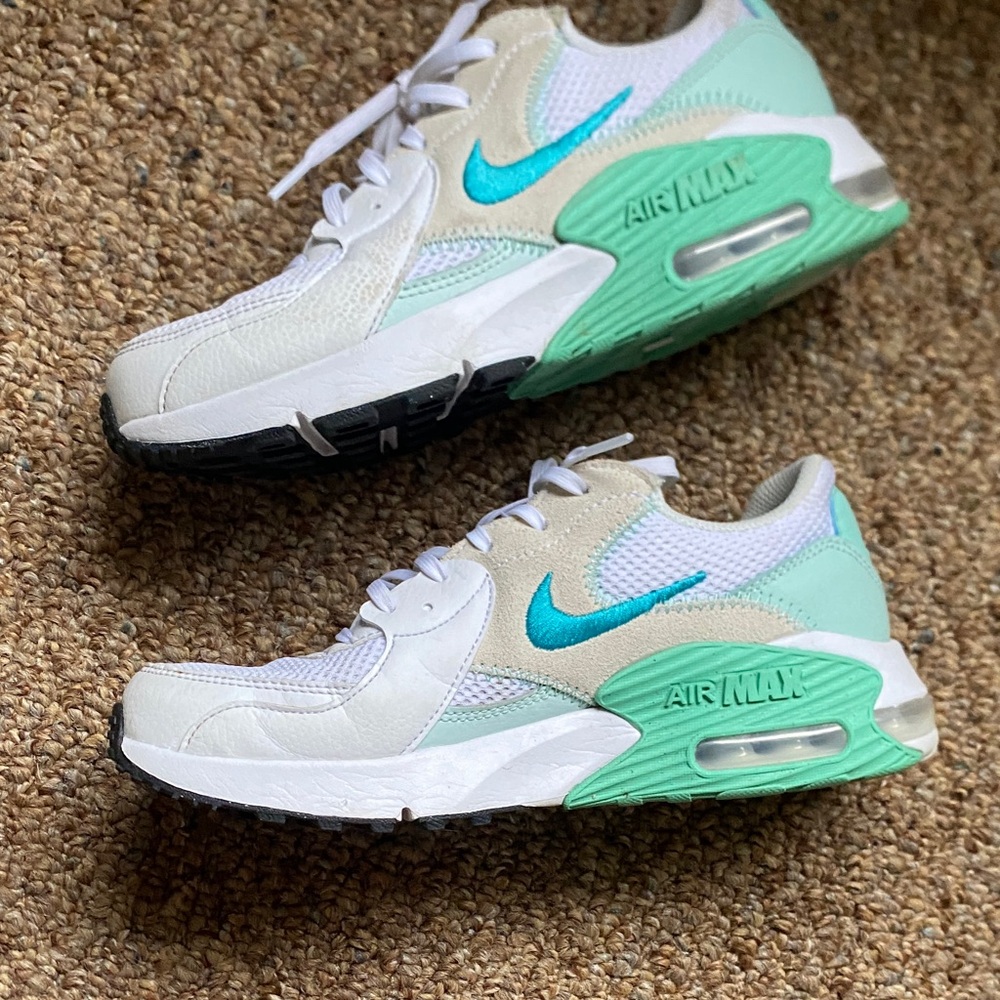 Nike Air Max Sneakers in Teal and Cream